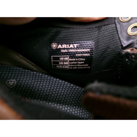 Ariat Terrain Brown Waterproof 10002183 Men\'s Ranch Boots Size 9D GUC